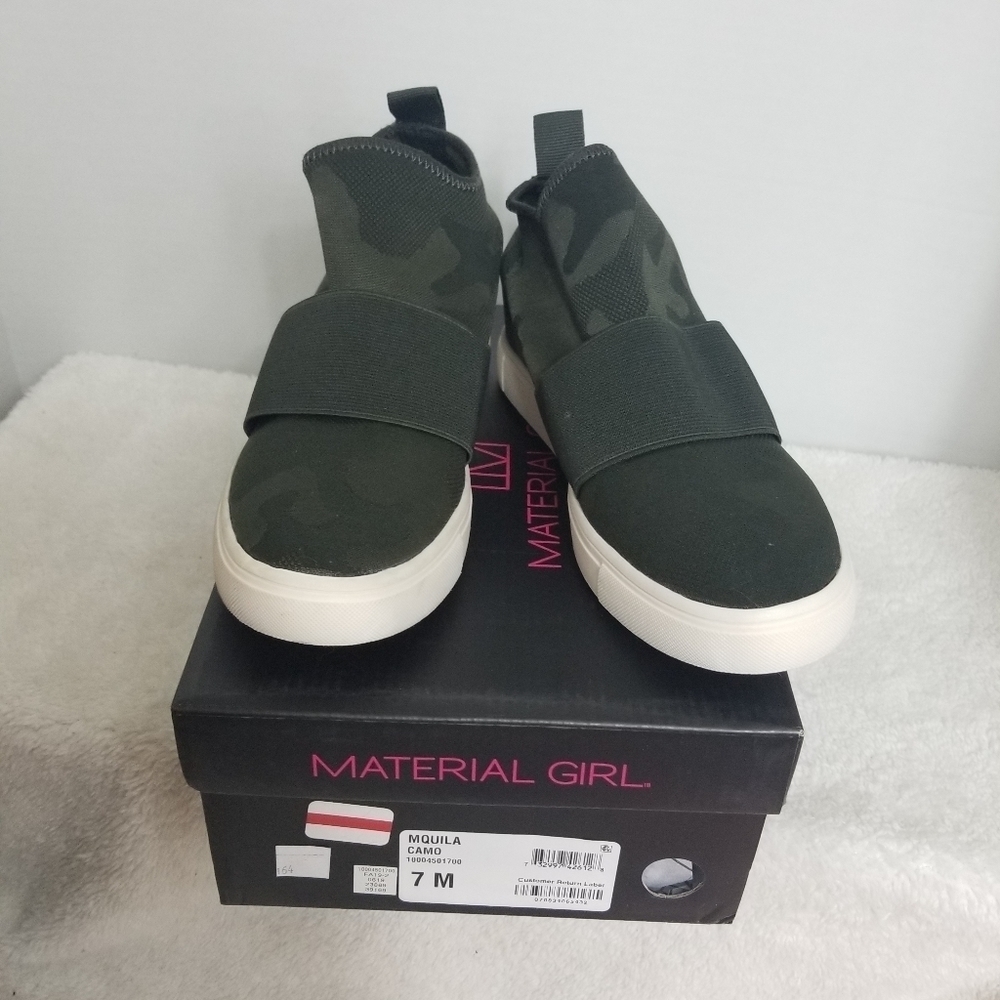 Material Girl Camo Slip on Sneakers